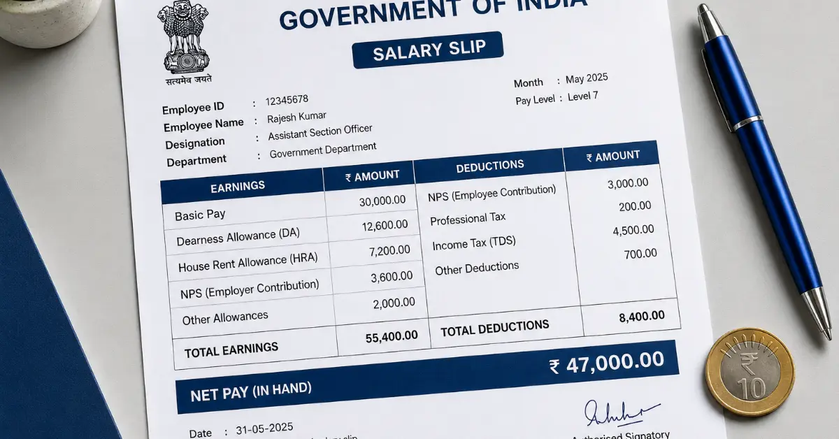 Read more about the article How to Read a Government Employee Salary Slip – Complete Guide 2026