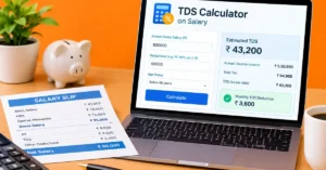 Read more about the article TDS Calculator on Salary 2026-27 – Section 192/392, How to Calculate & Complete Guide